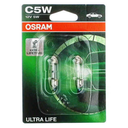 2 Stück C5W Ultra Life 6418ULT-02B Doppelblister 5 Watt SV8.5-8