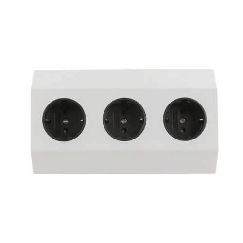 HEITRONIC - Salerno Schutzkontakt Steckdose 3-fach 250V max. 3680 Watt inkl. 1 Meter Anschlusskabel + freie Enden HEITRONIC - Salerno Schutzkontakt Steckdose 3-fach 250V max. 3680 Watt inkl. 1 Meter Anschlusskabel + freie Enden