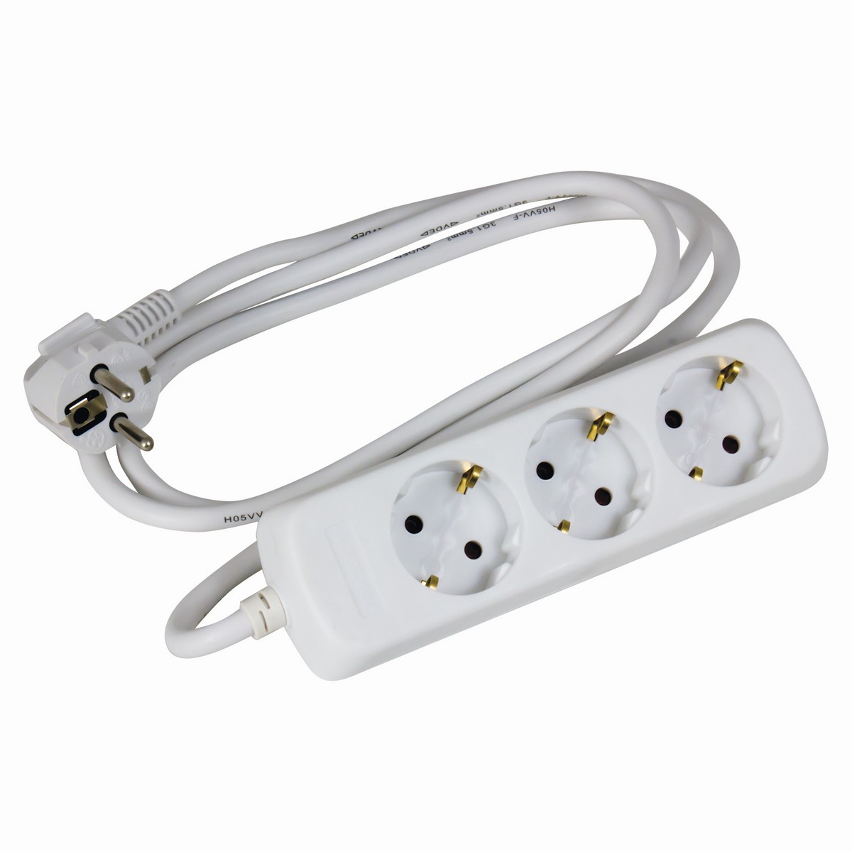 HEITRONIC - Steckdose 3-fach weiß 3G1,5 qmm 1,5 Meter 3680 Watt HEITRONIC - Steckdose 3-fach weiß 3G1,5 qmm 1,5 Meter 3680 Watt