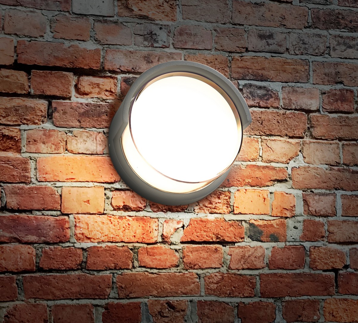 HEITRONIC - LED Wandleuchte CIRCULA in anthrazit, kreisförmig mit Schirm HEITRONIC - LED Wandleuchte CIRCULA in anthrazit, kreisförmig mit Schirm