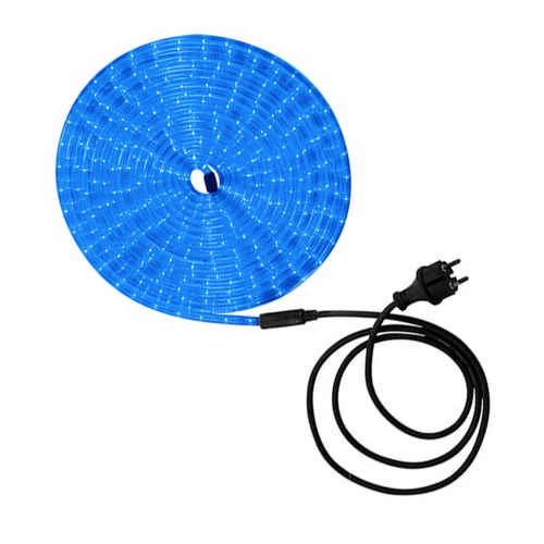 GLOBO - LED Lichtschlauch blau 9m mit 1,5m Zuleitung und Stecker 216 x LED 12,96 Watt Blau