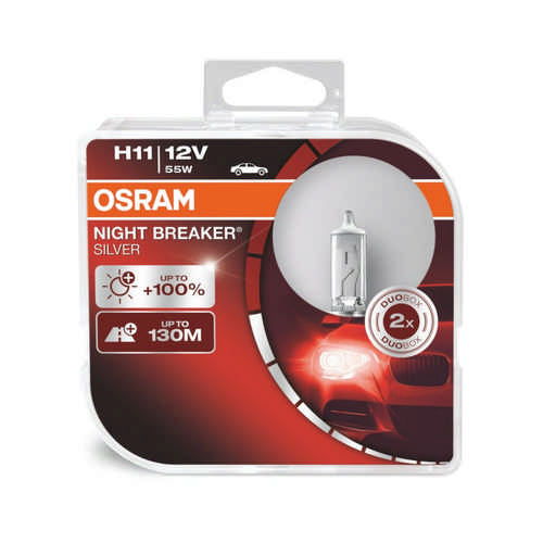Osram 2 Stück H11 Night Breaker Silver 64211NBS-HCB Duobox