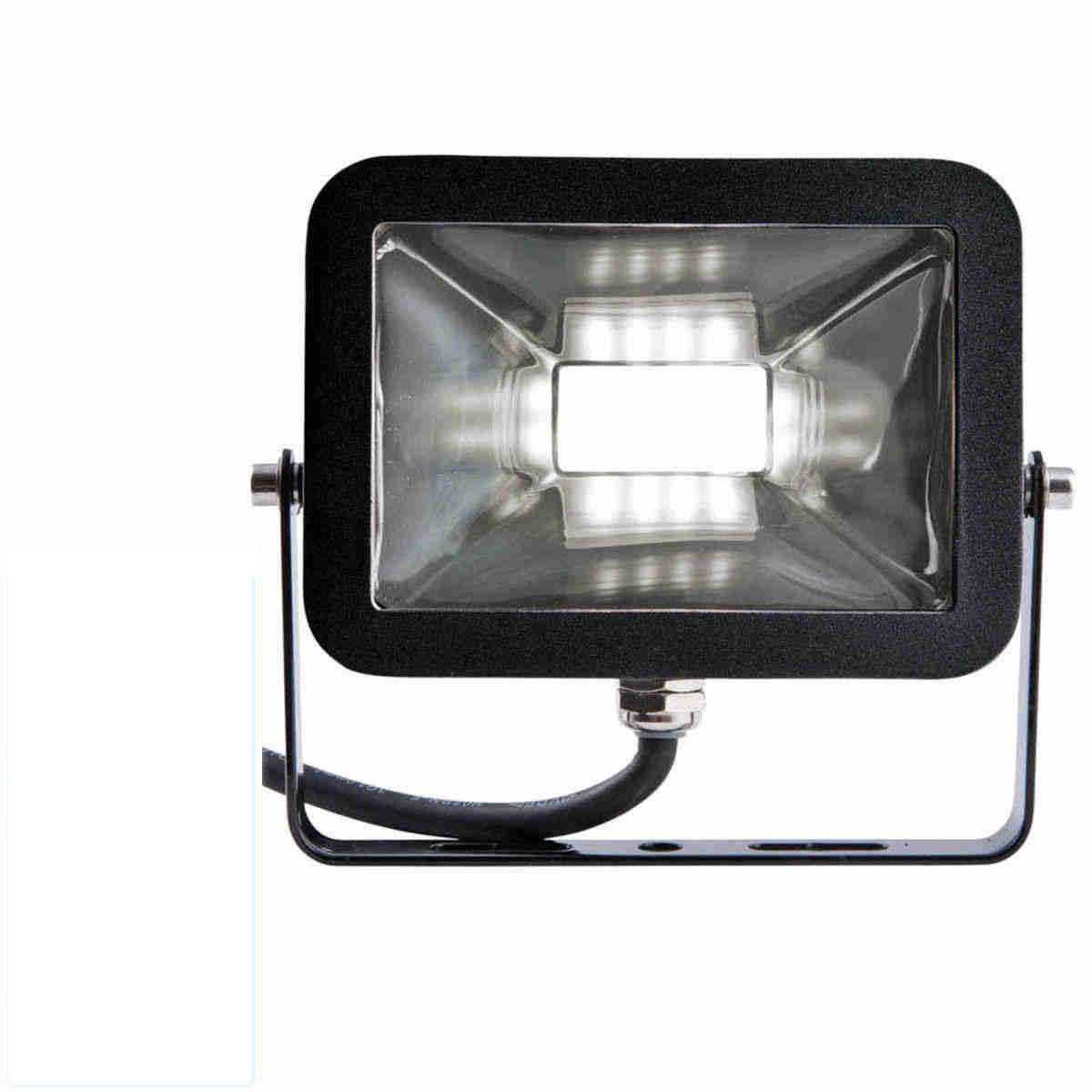 Heitronic LED Flutlichtstrahler OXFORD 10 Watt 620 Lumen 850 5000 Kelvin Tageslicht 100 Grad schwarz