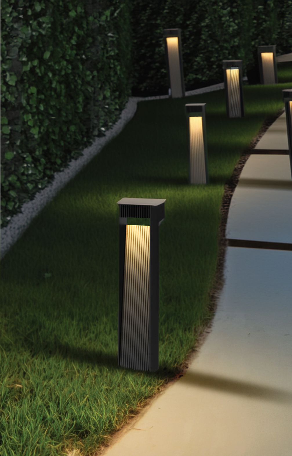 Heitronic LED Standleuchte PHOENIX 800mm 13 Watt 230 Volt anthrazit IP65 3000 Kelvin