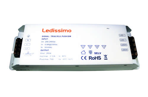 Heitronic LED Konstantspannungs-LED-Netzteil 150 VA 12 Volt 33A IP20 dimmen von 01% bis 100%