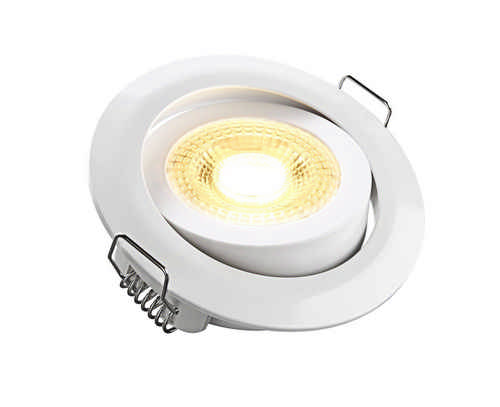 HEITRONIC - LED Einbaustrahler DL7202 weiß schwenkbar 5 Watt Warmweiss 3000 Kelvin