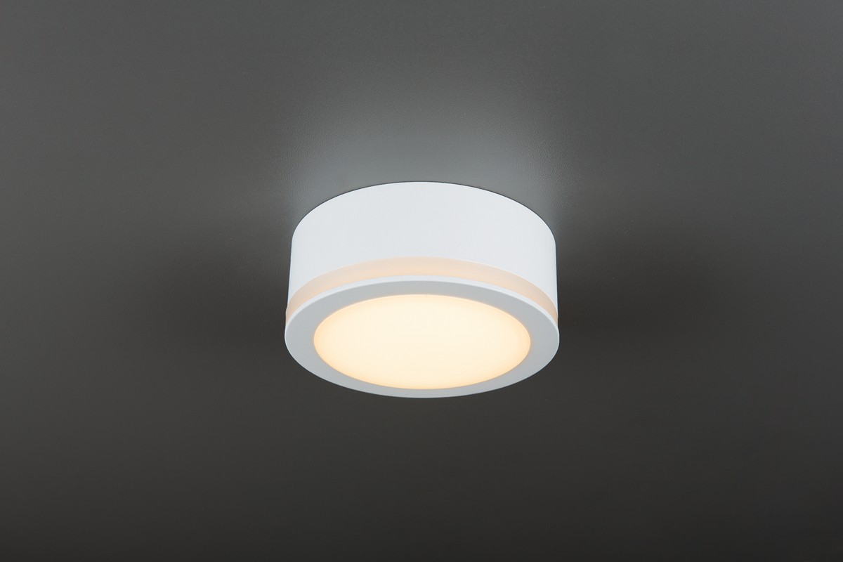 HEITRONIC - LED Anbau Downlight 10 Watt warmweiss mit Lichtkranz  