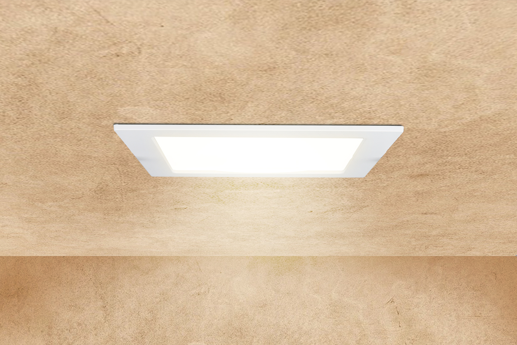 HEITRONIC - LED Einbaudownlight LE MANS quadratisch 18 Watt 220x220x32 mm 3000/4000/6000 Kelvin IP44 dimmbar