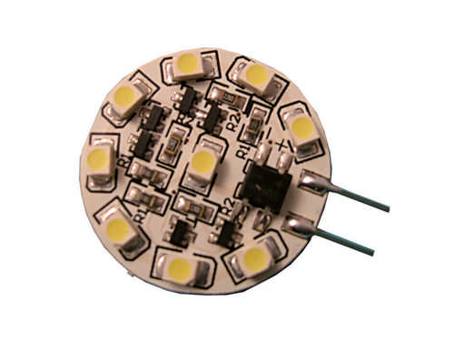 S+H LED-Modul 9 SMD Durchm. 30mm Sockel G4 12 Volt AC/DC 0,63 Watt 40Lm 3200K