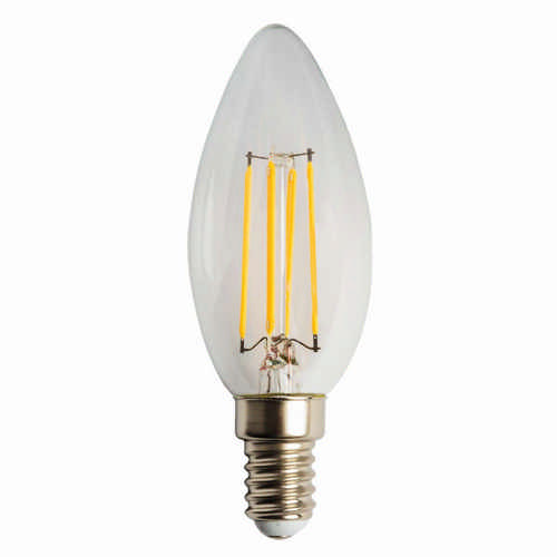 HEITRONIC - LED Leuchtmittel E14 4 Watt warmweiss Kerzenform Filament 2700 Kelvin