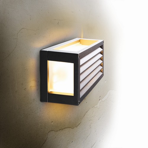 HEITRONIC Wandleuchte Sevilla mit Lamellen E27 LED max. 7 Watt